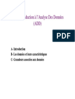 CH1: Introduction À L'analyse Des Données (ADD)