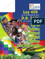 Ley de Medicina Tradicional Ancestral Boliviana y Su Reglamento