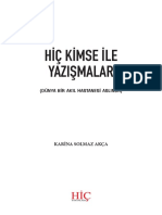 Hi̇ç Ki̇mse İle Yazişmalar