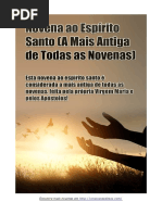 Novena Ao Espírito Santo (a Mais Antiga de Todas as Novenas)
