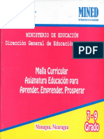 Malla Curricular 2018 AEP 7 9 Grado