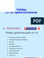 Validasi Uv-Vis Spektrofotometer: Solution For Science