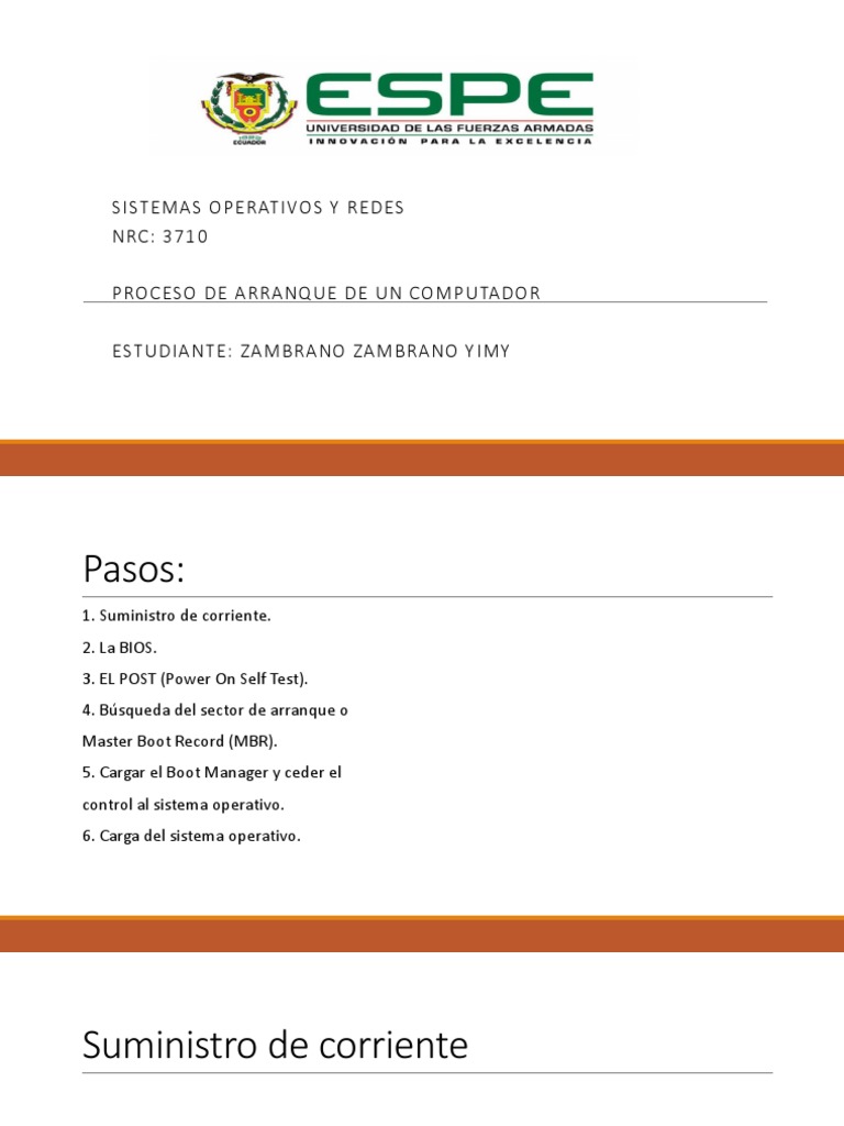 Proceso de Arranque de una Computadora | PDF | Bios | Arranque