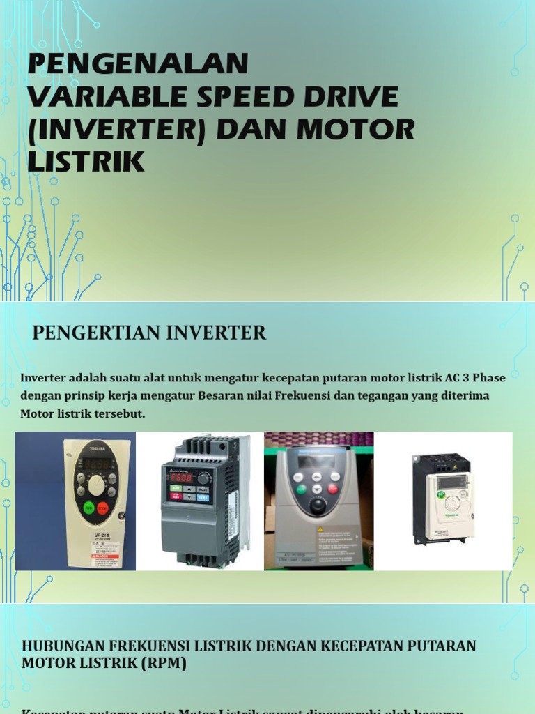 Inverter dan Motor Listrik 3 Fasa | PDF