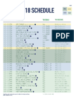 2018 FFF Revised Schedule