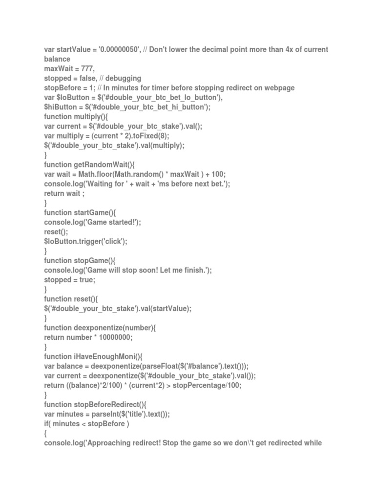 Freebitco.in 8888 Pk Roll Script Software Development