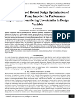 Reliability - Based Robust Design Optimization of Centrifugal Pump Impeller For Performance Improvement Considering Uncertainties in Design Variable