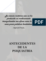 Antecedentes de La Psiquiatria