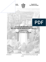 Manual de Organización Del Servicio de Medicina Preventiva Hospital Civil Fray Antonio Alcalde