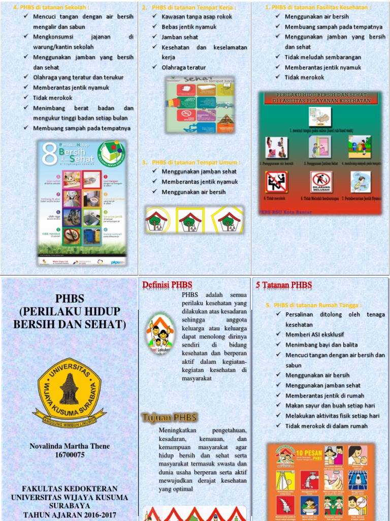Leaflet PHBS | PDF