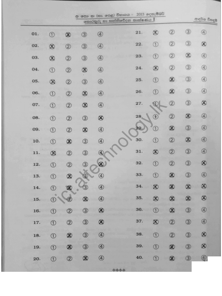 2013 A/L ICT Marking Scheme Overview | PDF