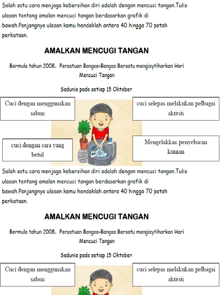 Amalan Mencuci Tangan Pdf