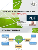 Efficiency in Mining Operation