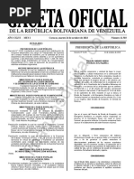 Gaceta Oficial 41503 Sumario