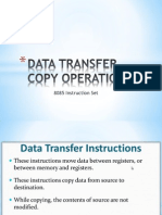 Data Transfer Copy Operation in 8085