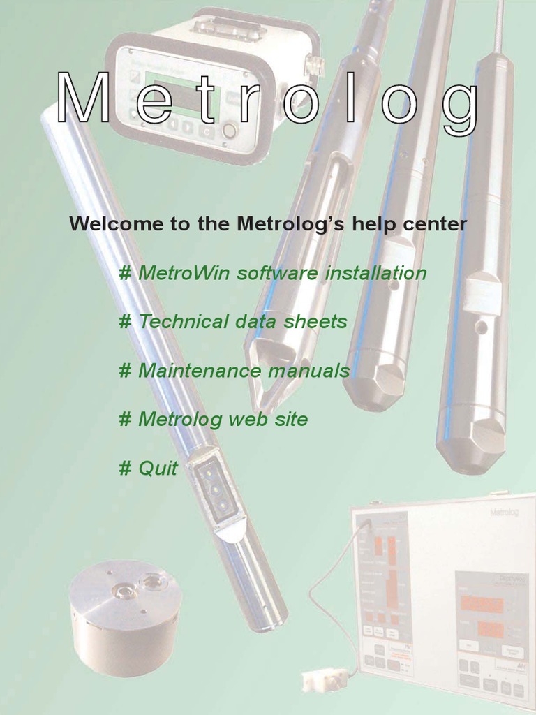Metrolog Help Center Overview | PDF