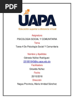 Tarea 4 Psicologia Social y Comunitaria