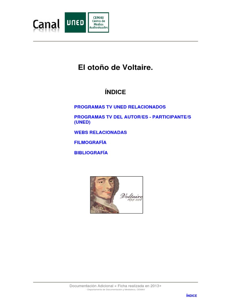 Sobre La Vida de Voltaire PDF PDF Voltaire Science