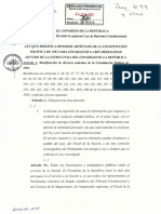 Bicameralidad Modificado Varios Artículos Constitución