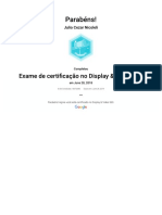Certificação No Display & Video 360
