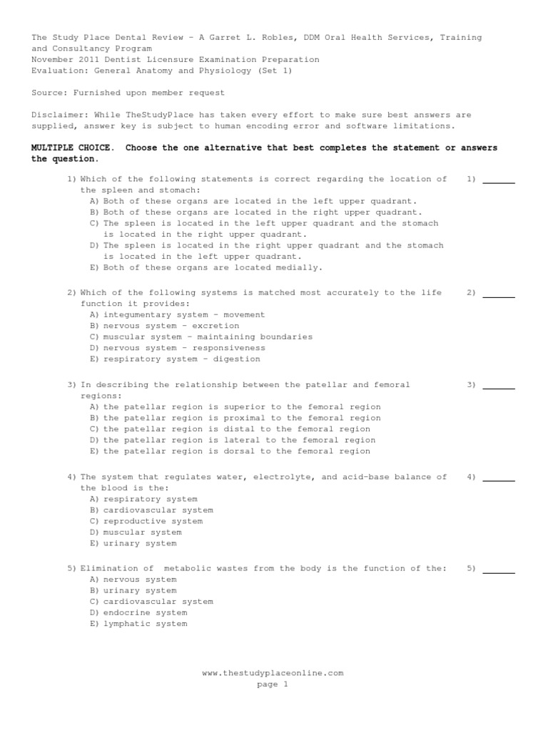 Dental Exam Prep: Anatomy & Physiology | PDF | Heart Valve ...