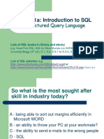 SA0951a: Introduction To SQL: Structured Query Language