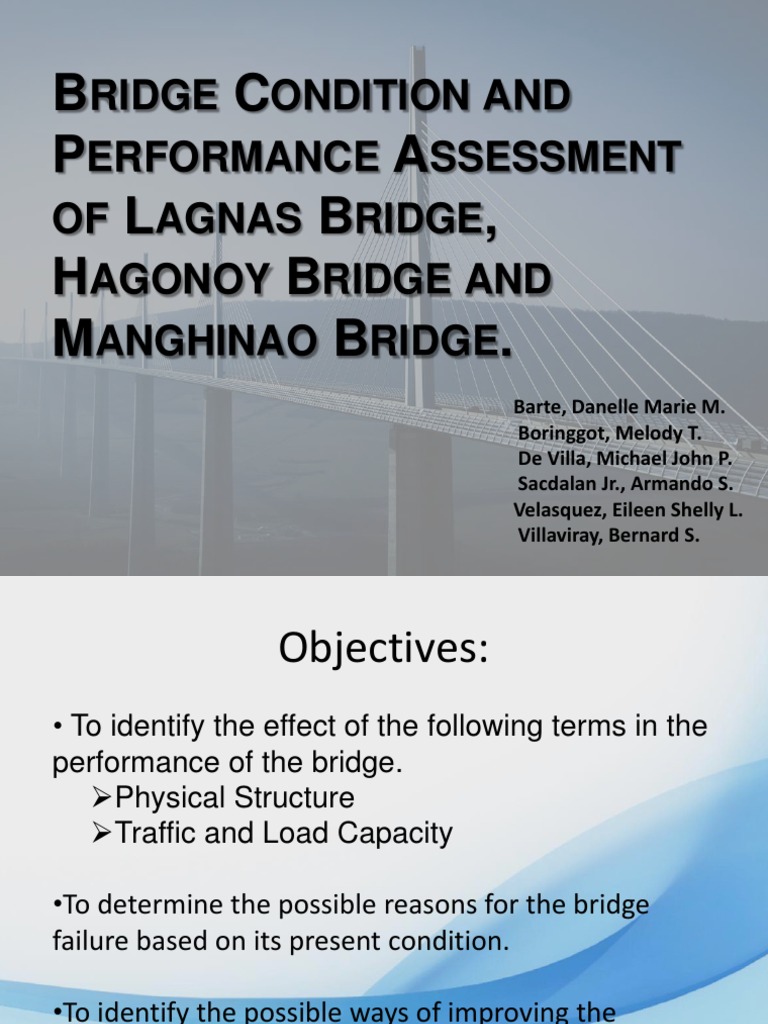 Presentation Bridge Assessment | PDF | Bridge | Road