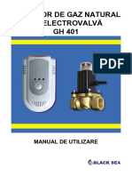 Manual de Utilizare Detector Gaz Natural GH-401