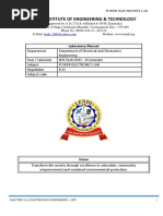 Power Electronics Lab Manual