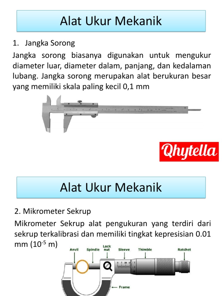 Alat Ukur Mekanik Alat Ukur Mekanik