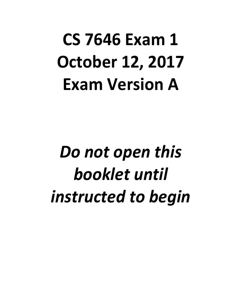 CS 7646 Exam 1 Overview | PDF | Order (Exchange) | Stocks