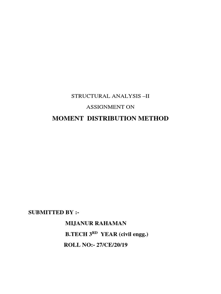 'STRUCTURAL ANALYSIS' by SP Sir MDM - Docx' | PDF | Technology ...