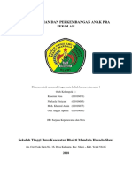 Kep - Anak Pertumbuhan Dan Perkembangan Anak Pra Sekolah