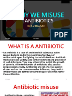 WHY WE MISUSE ANTIBIOTICS BY Dr.T.V.Rao