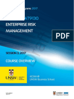 MBAXGBAT9130 Enterprise Risk Management Overview Session 3 2017