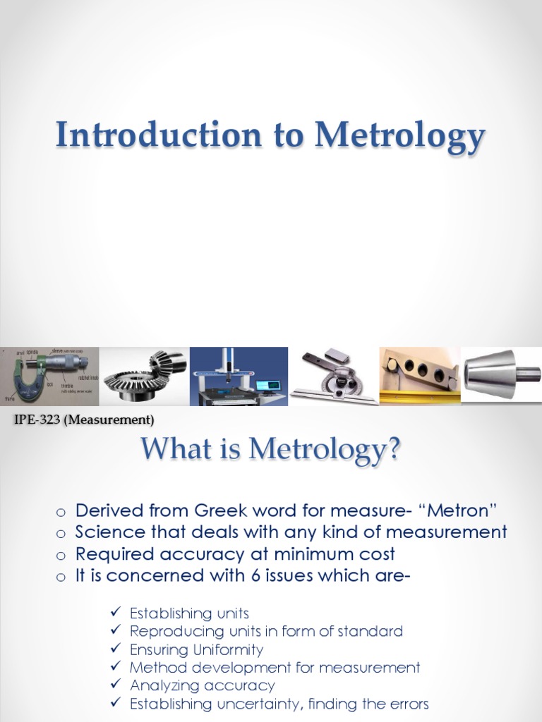 Introduction to Metrology & Measurement | PDF | Accuracy And Precision ...