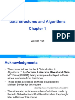 Data Structures and Algorithms: Werner Nutt