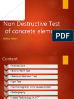 Non Destructive Test of Concrete Element: Nirav Shah