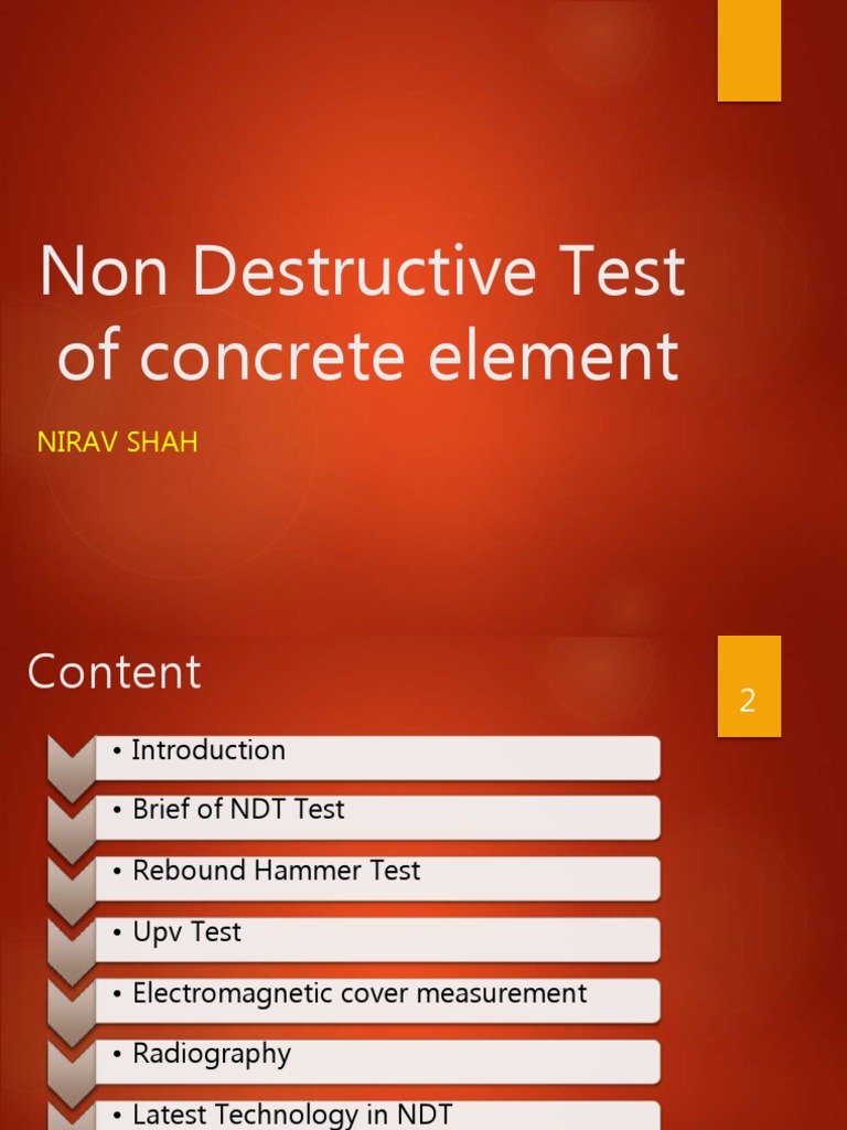 Non-Destructive Testing of Concrete | PDF | Nondestructive Testing ...