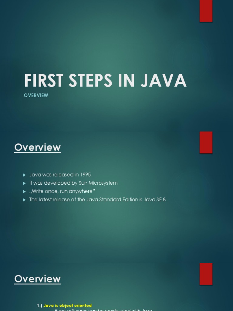 JAVA OverVIEW | PDF