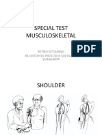 Special Test Musculoskeletal: Retno Setianing Rs Ortopedi Prof DR R Soeharso Surakarta
