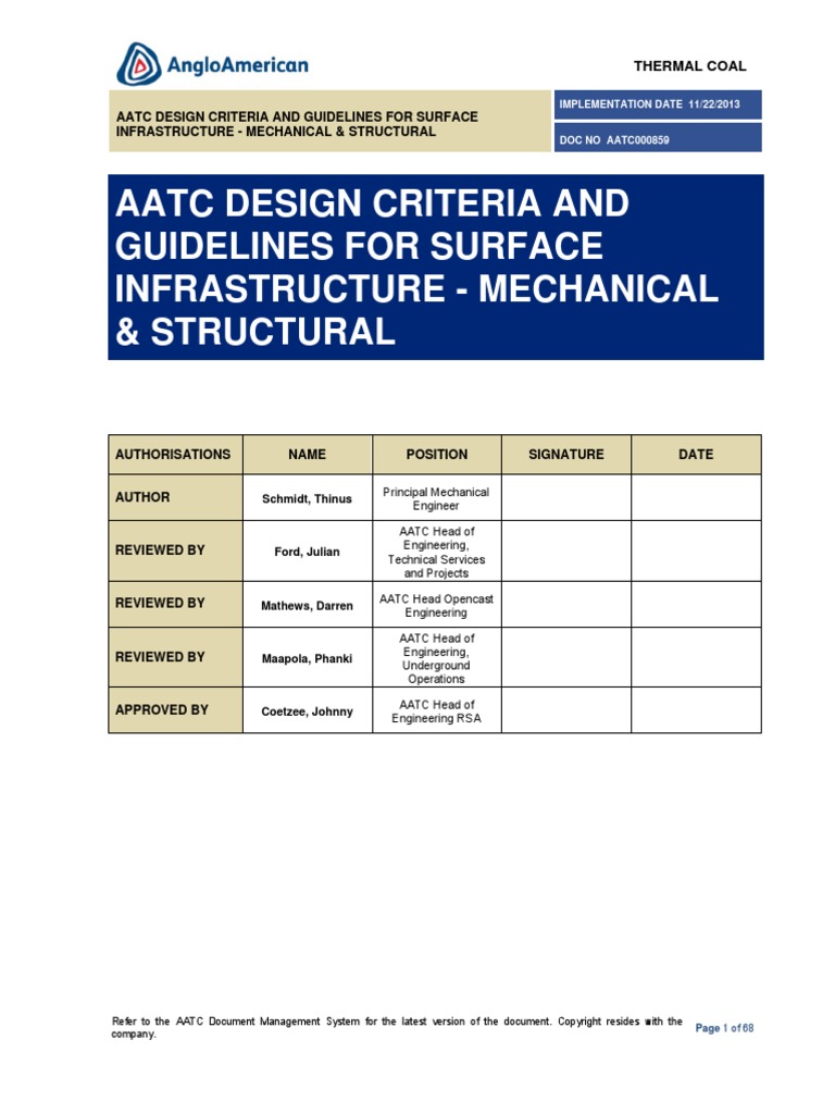 AATC000859 - AATC Design Criteria and Guidelines For Surface ...