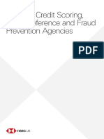 Guide To Credit Scoring, Credit Reference and Fraud Prevention Agencies