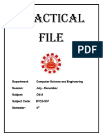 5the Sem Computer Network Lab Manual