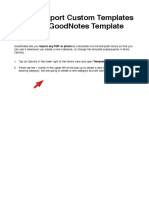 0 - How To Import Custom Templates PDF