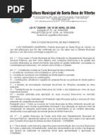 LEI Nº3226 de 2008 - Cria o Fundo Municip.Meio Amb.