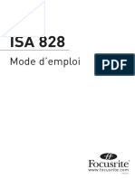 Isa 828 User Manual French