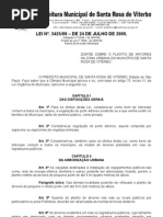 LEI Nº3425 de 2009 - Plantio de Arvores