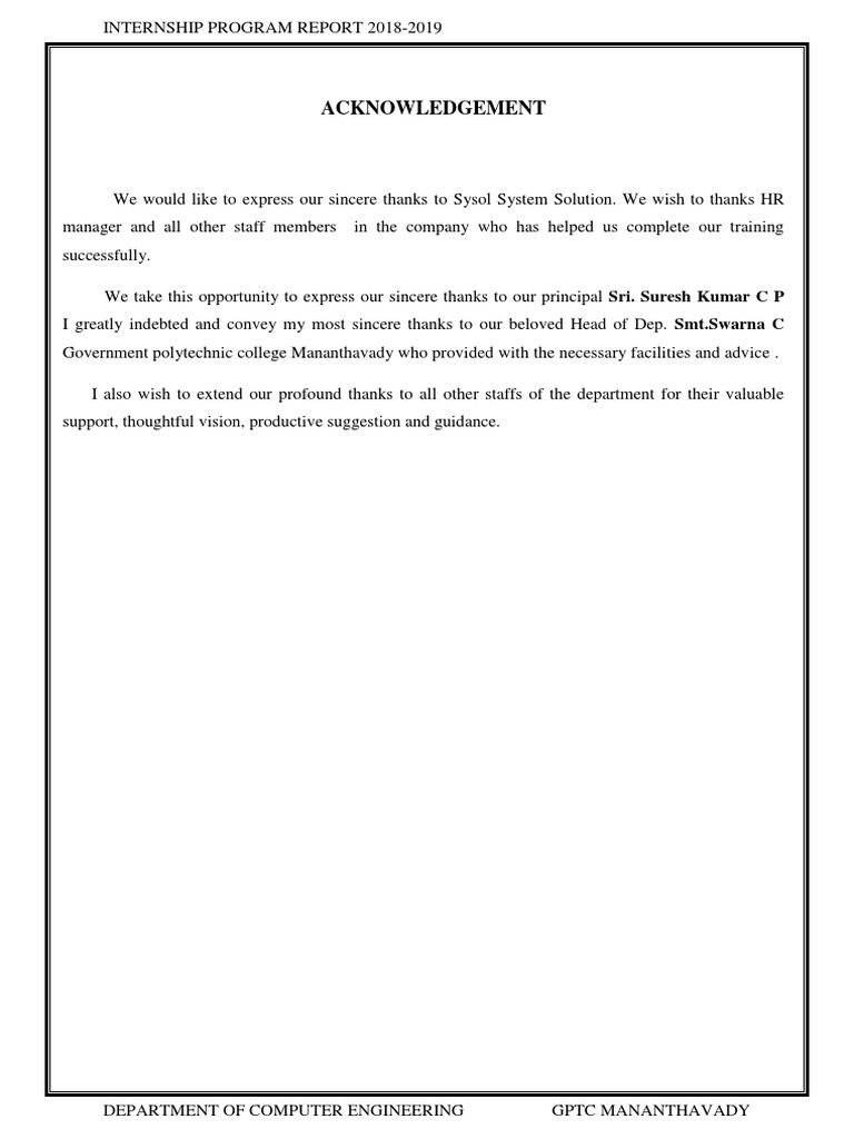 Computer Engineering Internship Report | PDF | Computers