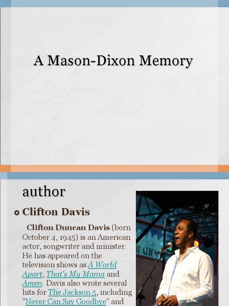 A Mason-Dixon Memory | PDF | The United States